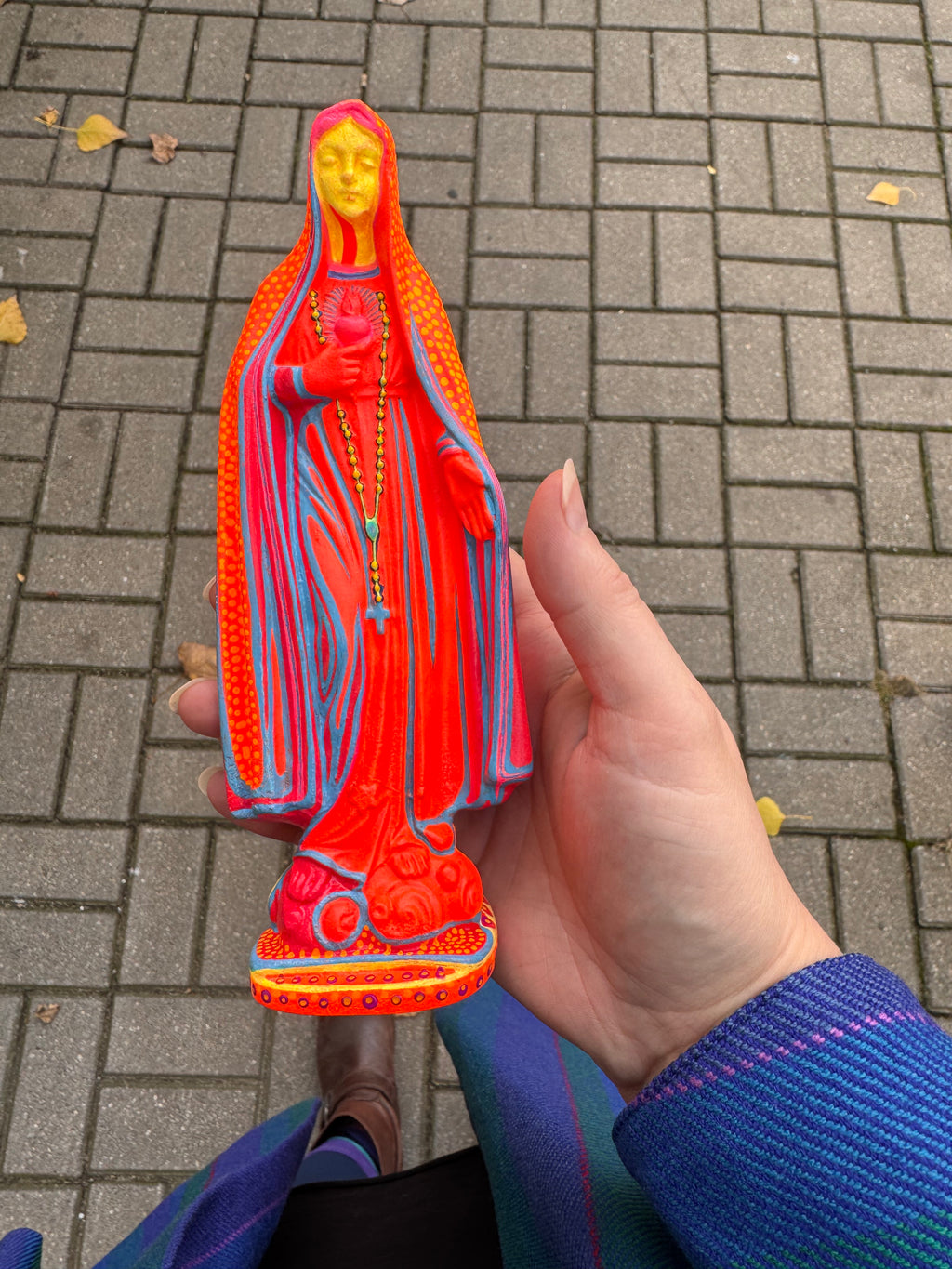 Pomarańczowa neonowa popartowa