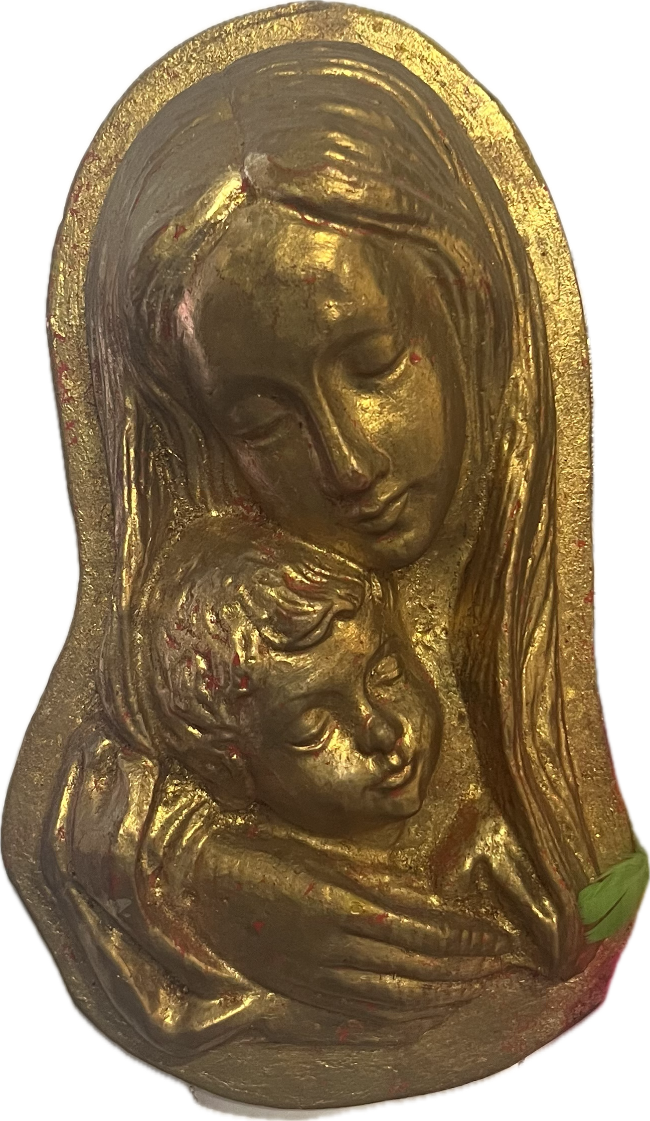 Płaskorzeźba Maryjka Złota